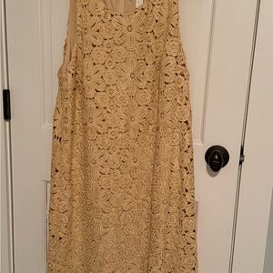 Lilly Pulitzer Cream Lace Midi Dress